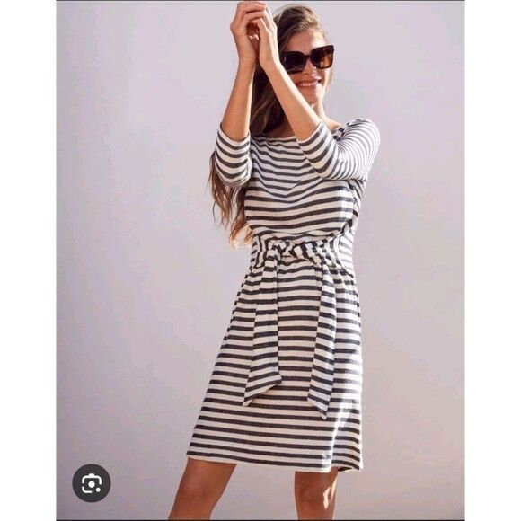 Anthropologie Dresses & Skirts - Anthropologie t.la Becky Tie Waist Striped Dress XL Preppy Coastal Old Money